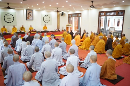 Khai mạc Khóa tu xuất sĩ và gặp mặt đầu xuân của Tăng Ni lớp đào tạo Giảng sư khu vực phía Bắc